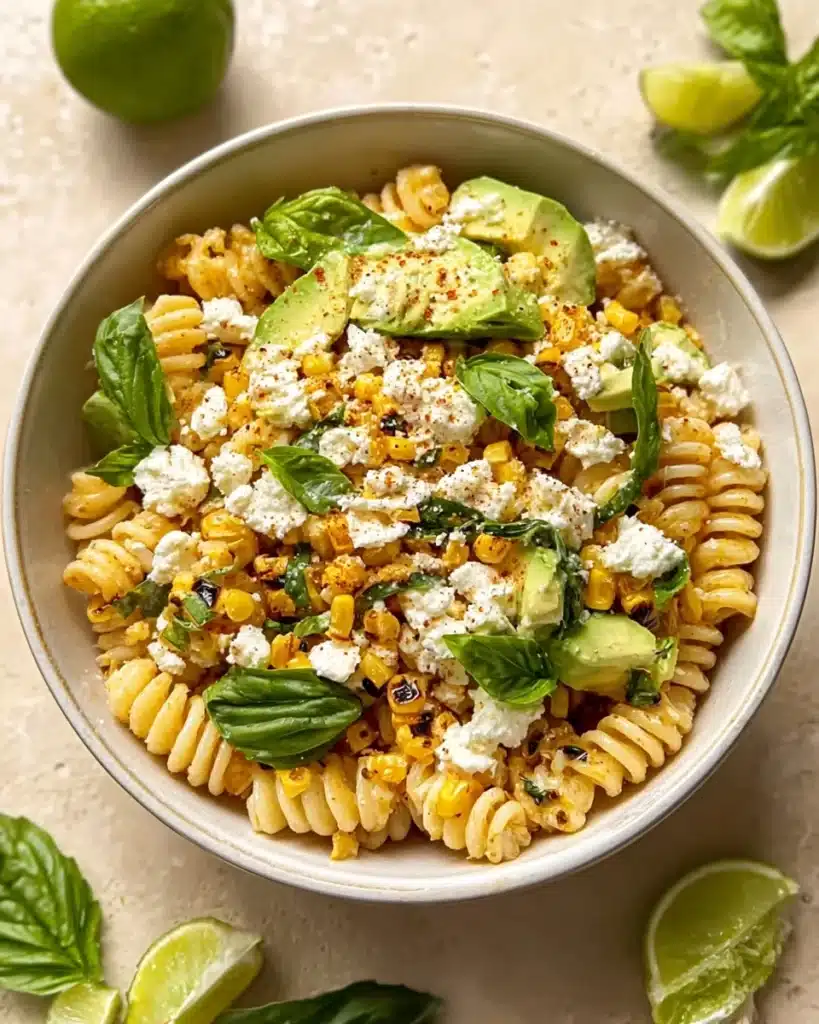 Creamy Street Corn Pasta Salad Recipe