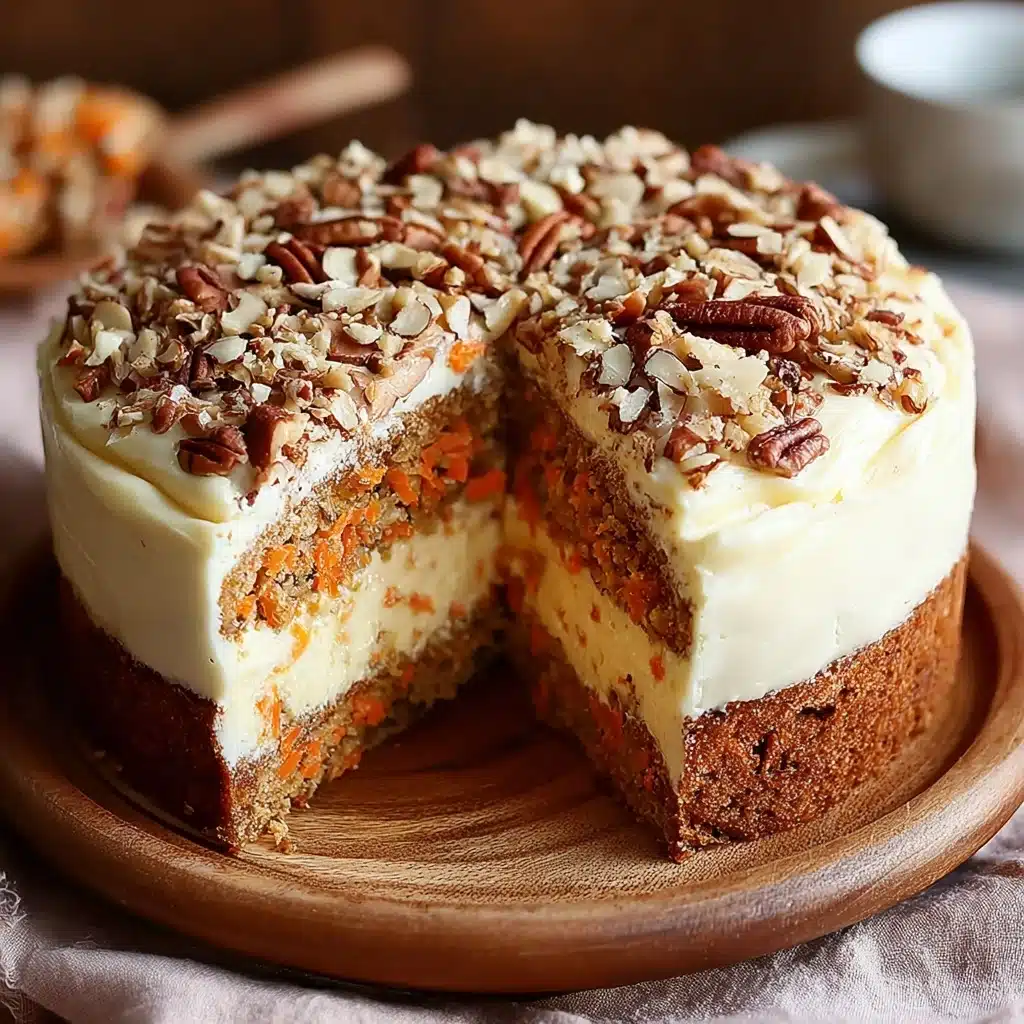 Carrot Cake Cheesecake Recipe – Easy Holiday Dessert Recipe - Recipe Image