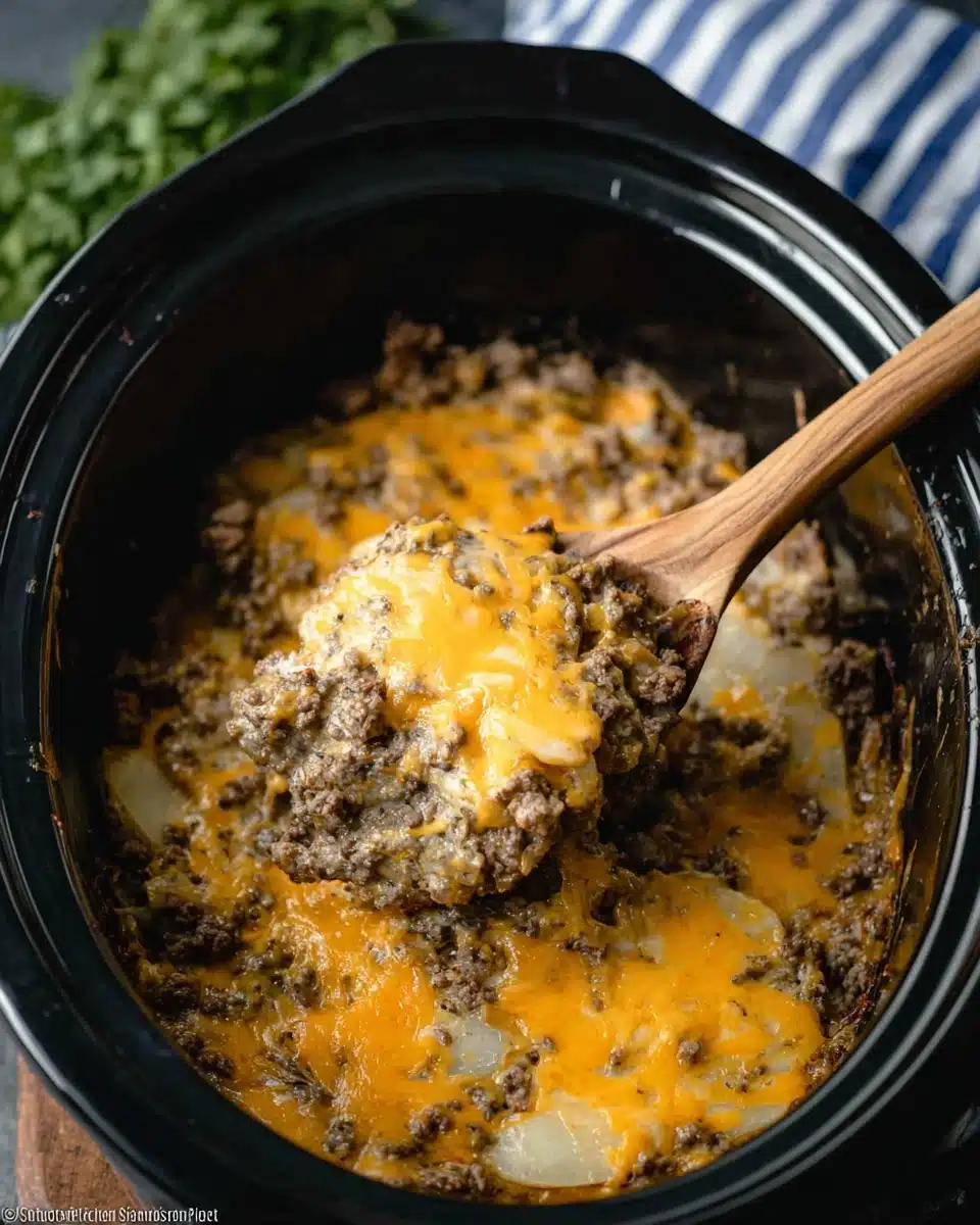 Crockpot Hamburger Potato Casserole Recipe - Recipe Image