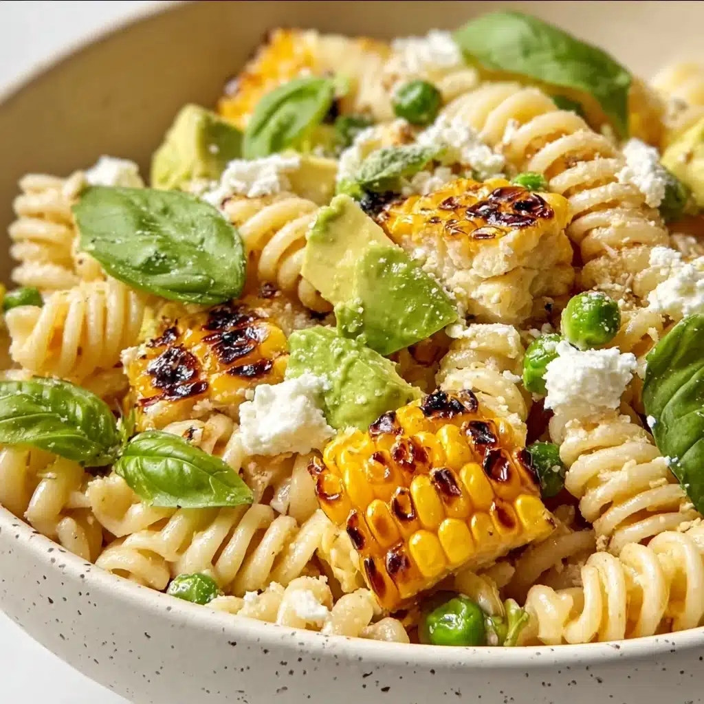 Creamy Street Corn Pasta Salad Recipe - Recipe Image