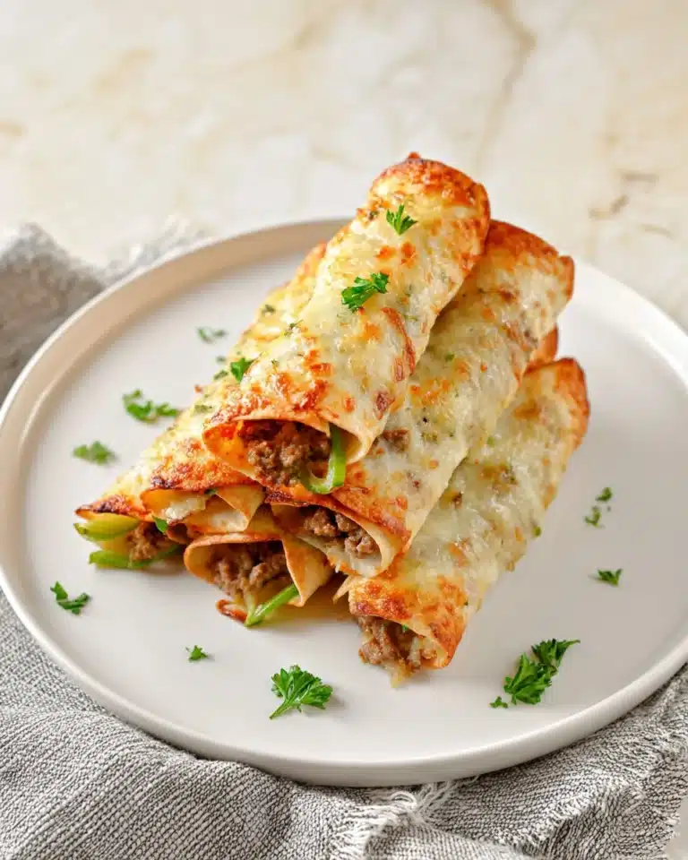 DELICIOUS KETO PHILLY CHEESESTEAK ROLL UPS Recipe