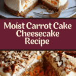 Carrot Cake Cheesecake Recipe – Easy Holiday Dessert Recipe