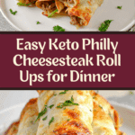 DELICIOUS KETO PHILLY CHEESESTEAK ROLL UPS Recipe