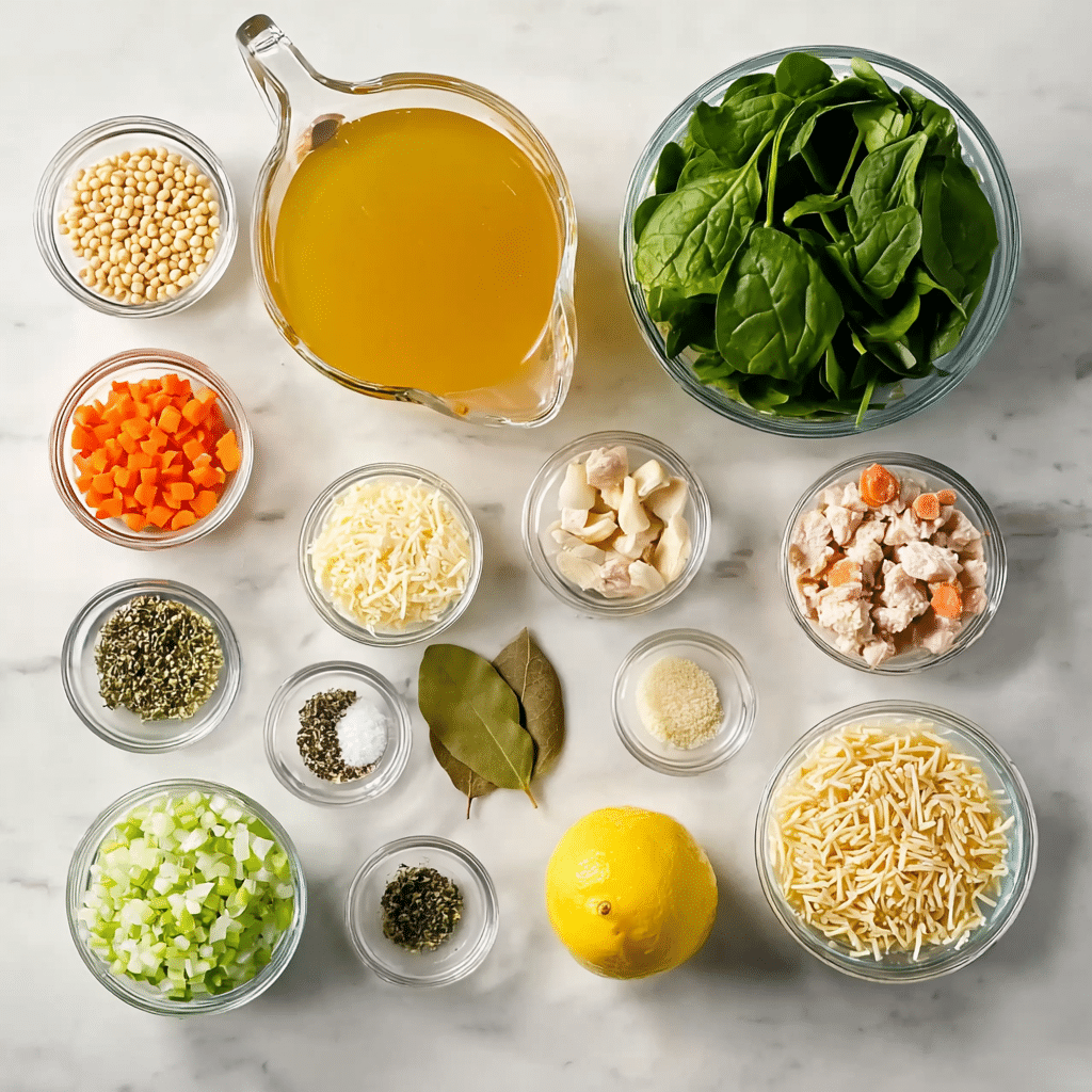 Lemon Chicken Orzo Soup
