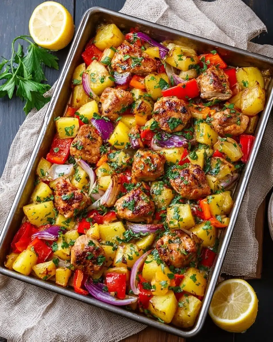 Hawaiian Chicken Sheet Pan: A Tropical Escape for Dinner Recipe - Recipe Image