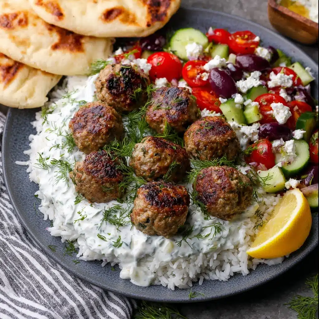 Greek Turkey Meatballs with Tzatziki Recipe - Recipe Image