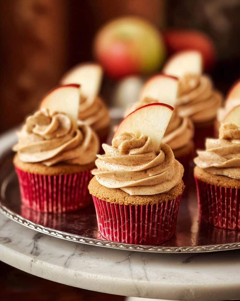 Spiced Apple Cider Cupcakes with Fluffy Buttercream Frosting Recipe