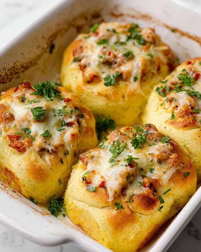 Chicken and Mashed Potato Nests with Savory Chicken Filling Recipe