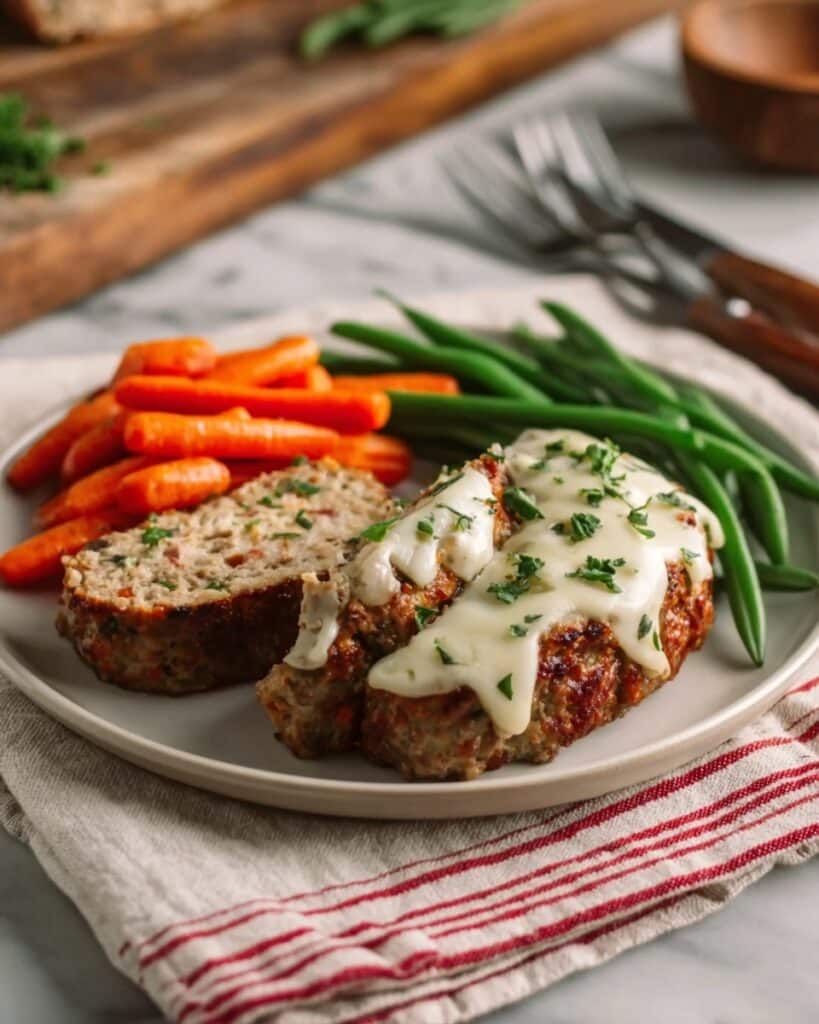 Garlic Parmesan Chicken Meatloaf Recipe
