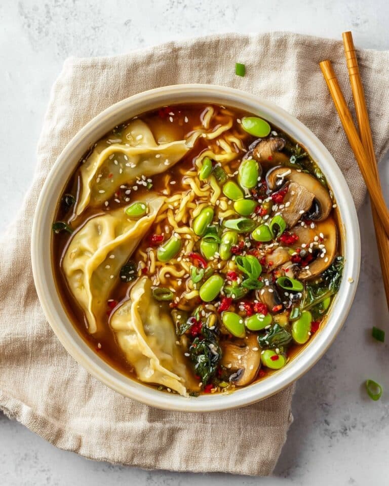 Vegetable Gyoza Soup Recipe