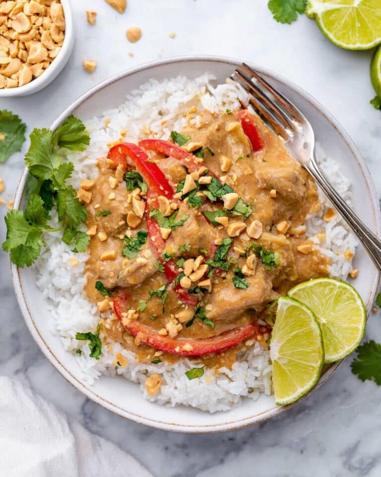 Slow Cooker Thai Peanut Chicken Recipe