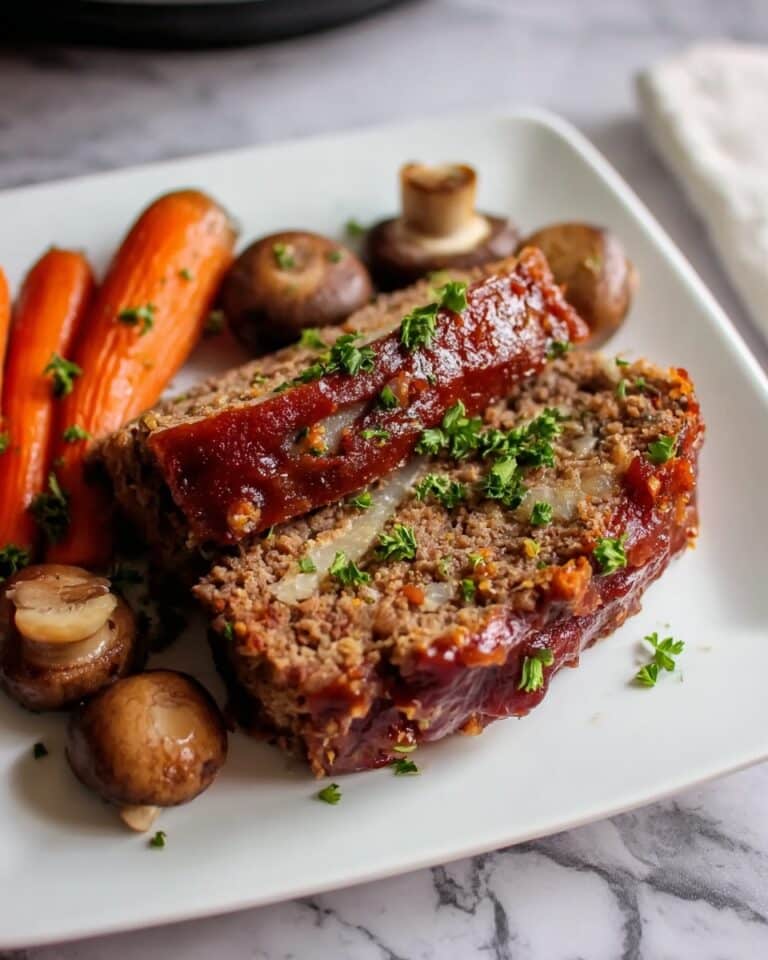 Easy Crockpot Meatloaf Dinner Recipe