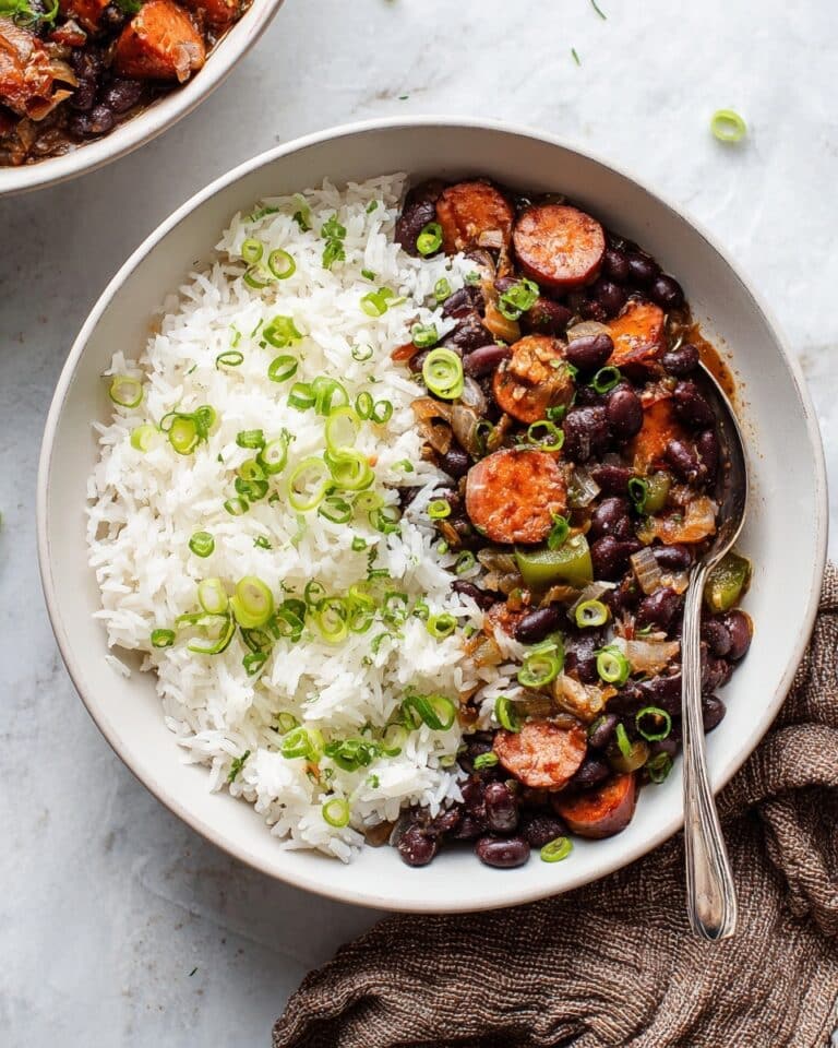 Easy Black Beans and Rice with Smoked Sausage Recipe