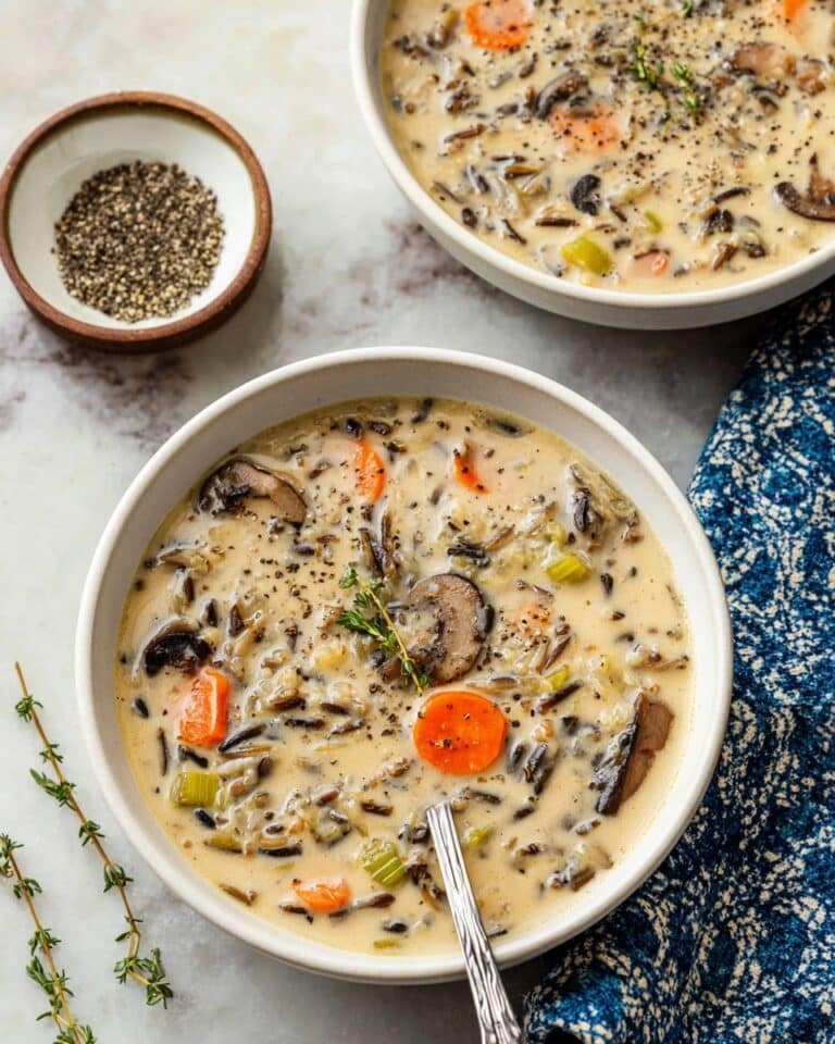 Creamy Mushroom Wild Rice Soup Recipe