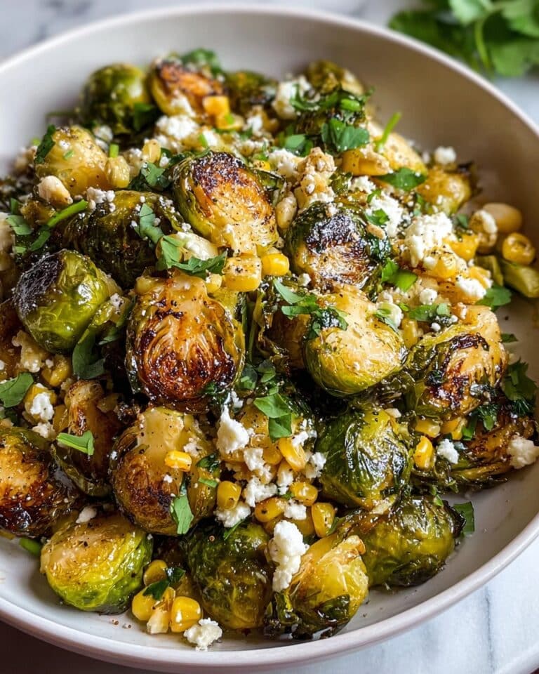 Savor the Fusion: Mexican Street Corn Brussels Sprouts Delight Recipe