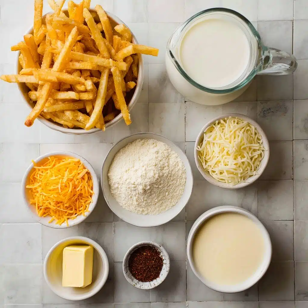 Transfer the seasoned fries onto a warmed serving platter Recipe - Recipe Image