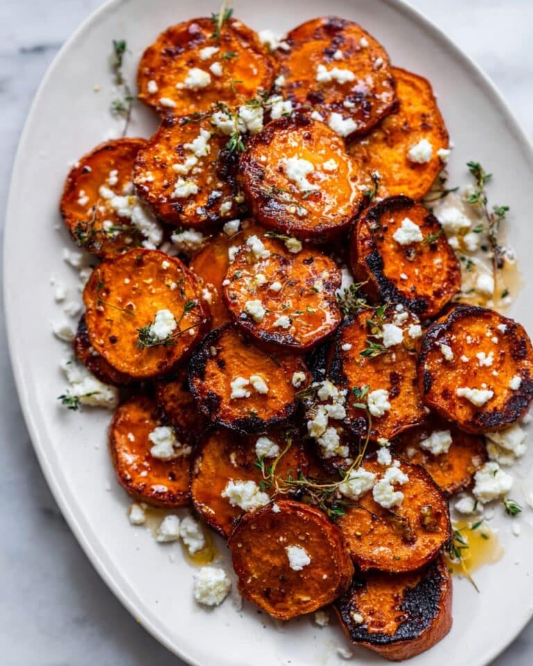 Honey Feta Sweet Potato Rounds Recipe