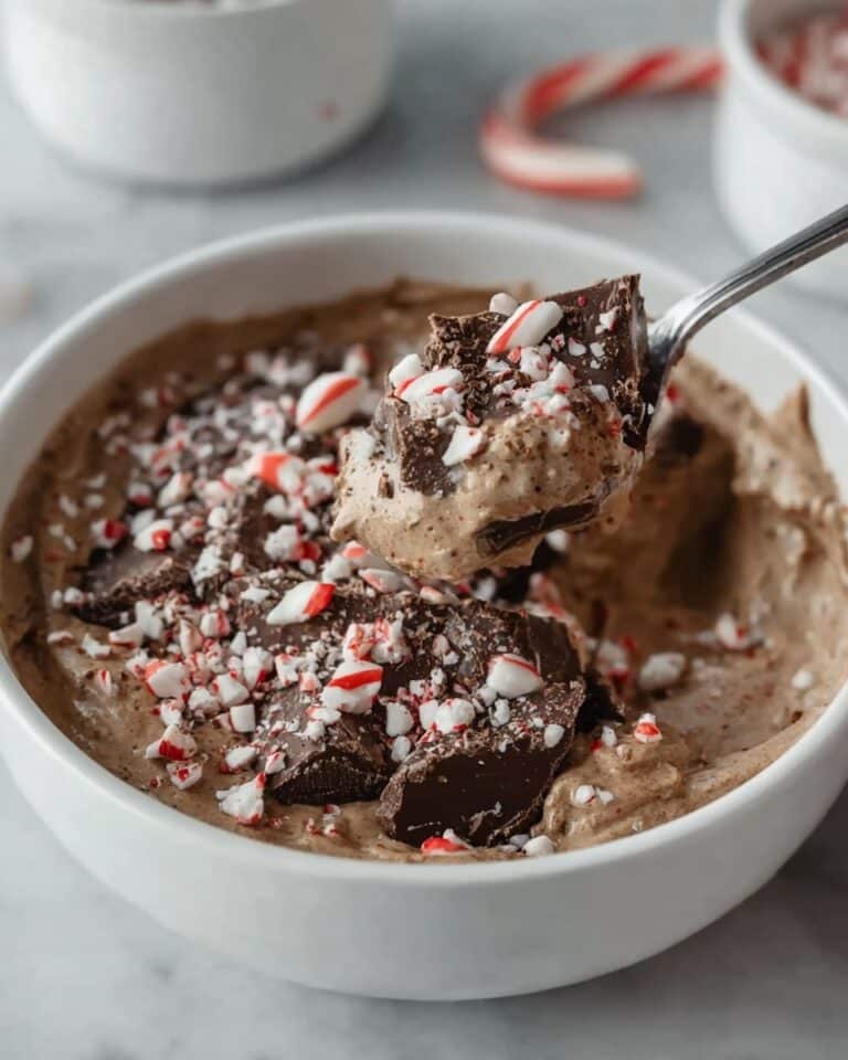 Chocolate Greek Yogurt with Peppermint Magic Shell Recipe