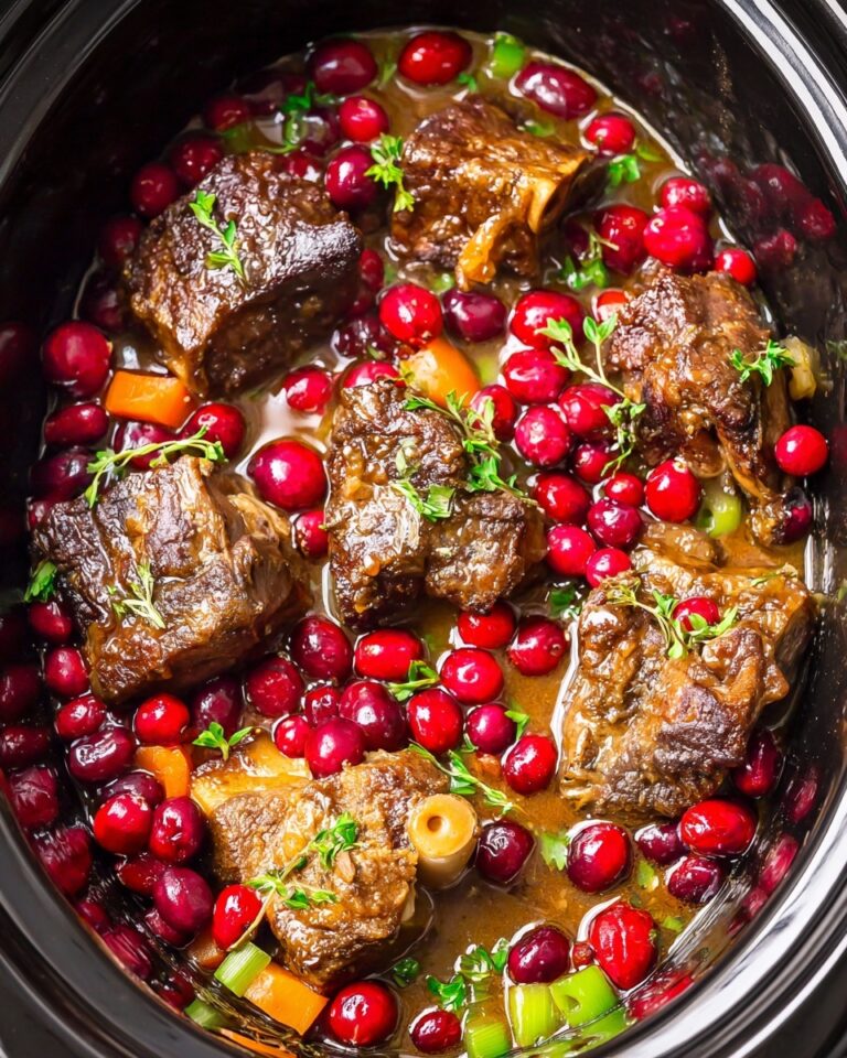 Crockpot Cranberry Short Ribs Recipe