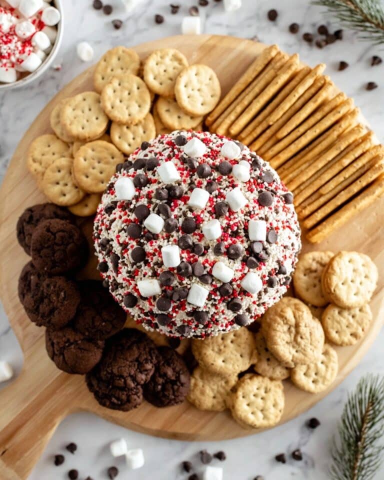 Hot Cocoa Dessert Cheeseball Recipe