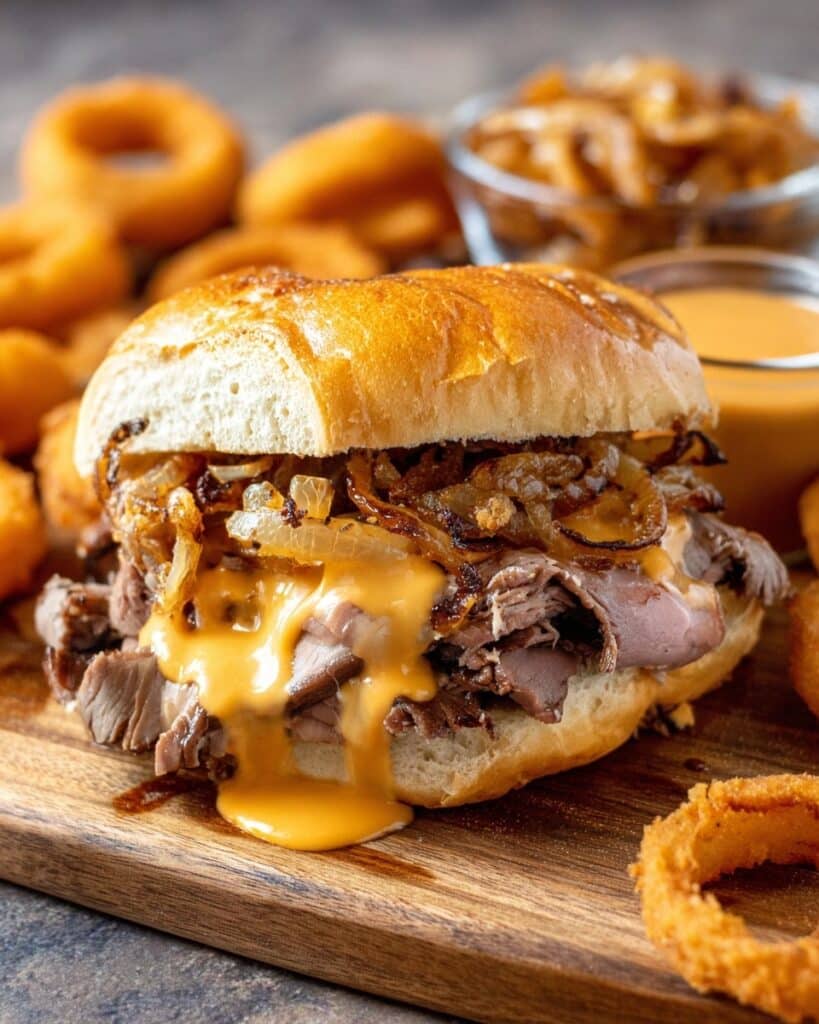 Roast Beef Sandwich with Cheddar Sauce Recipe
