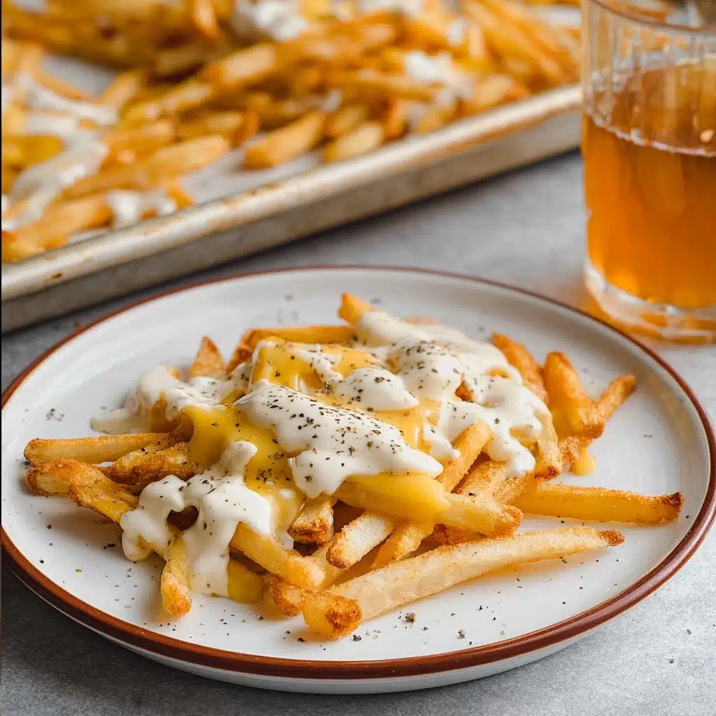 Transfer the seasoned fries onto a warmed serving platter Recipe - Recipe Image