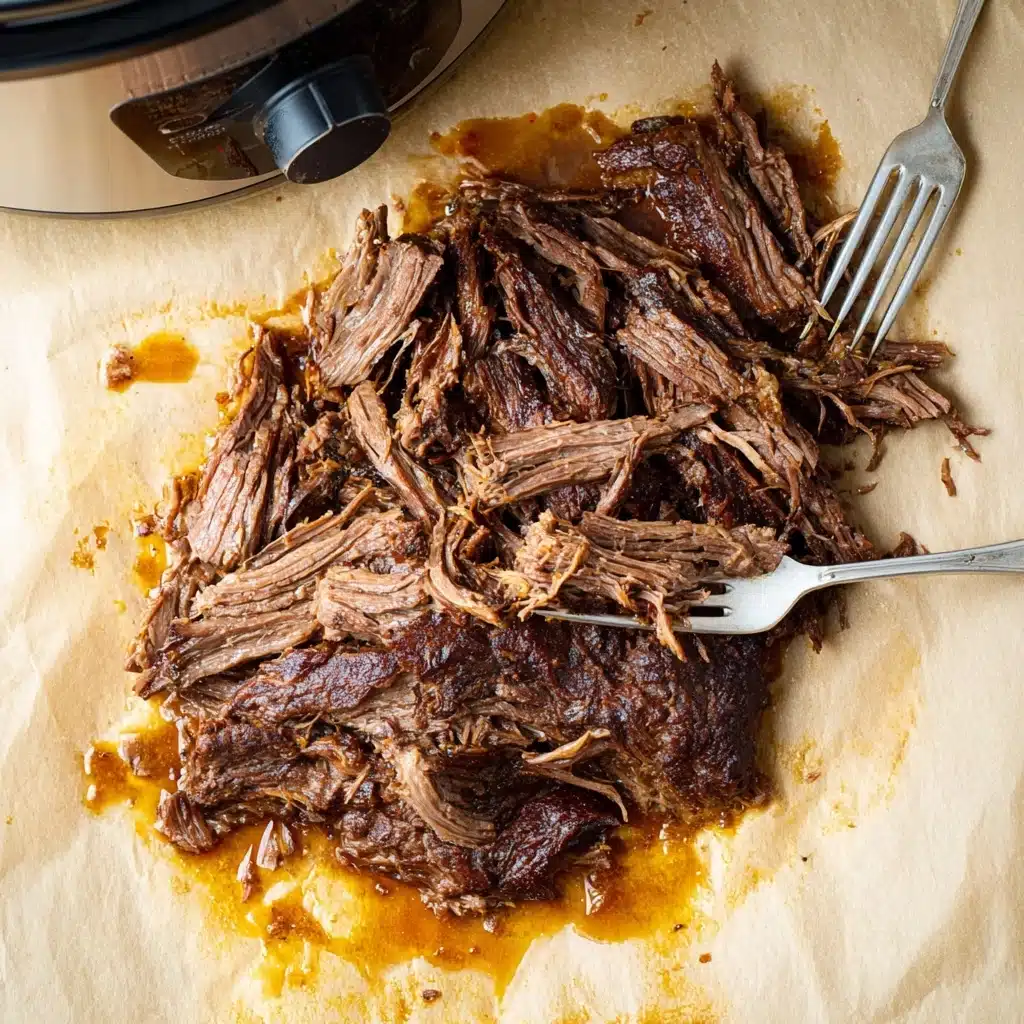 Slow Cooker Balsamic Glazed Roast Beef Recipe - Recipe Image