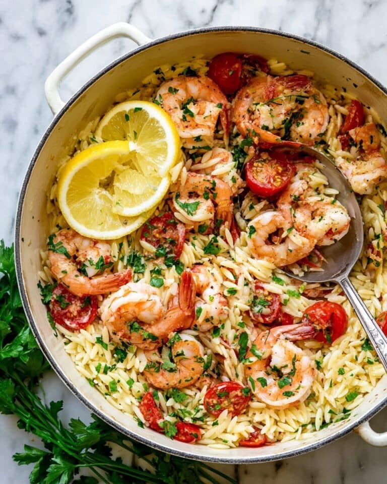 Shrimp & Orzo One-Pan Dinner in 20 Minutes Recipe