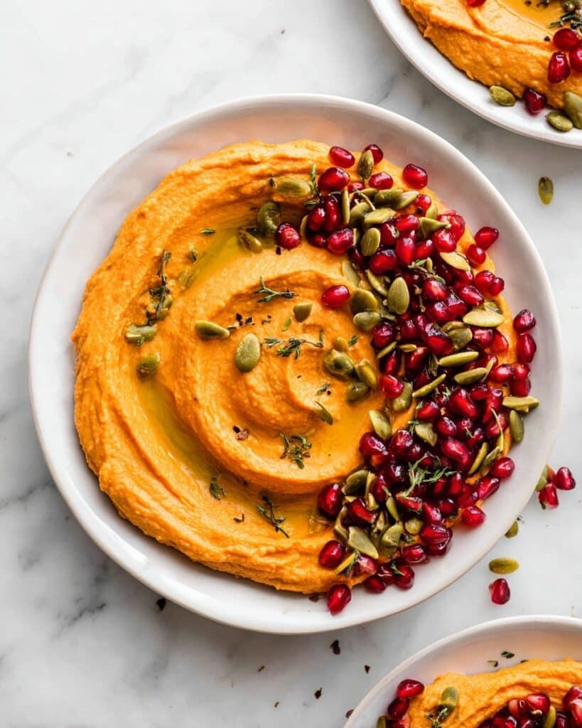 Creamy Autumn Pumpkin Hummus Recipe