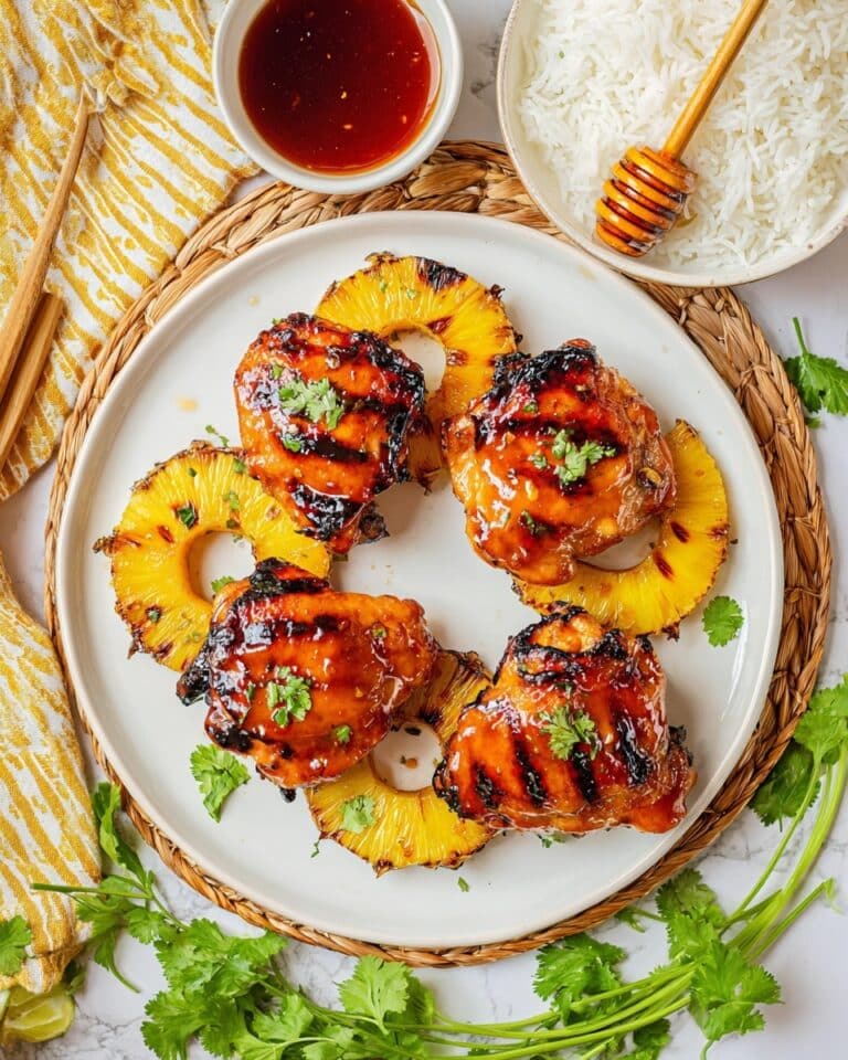 Hawaiian Huli Huli Grilled Chicken with Pineapple Recipe