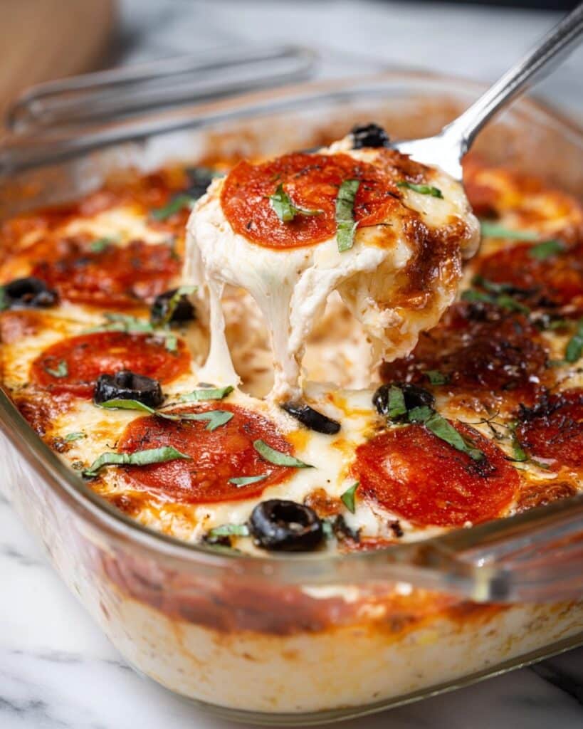 High Protein Cottage Cheese Pizza Bowl Recipe