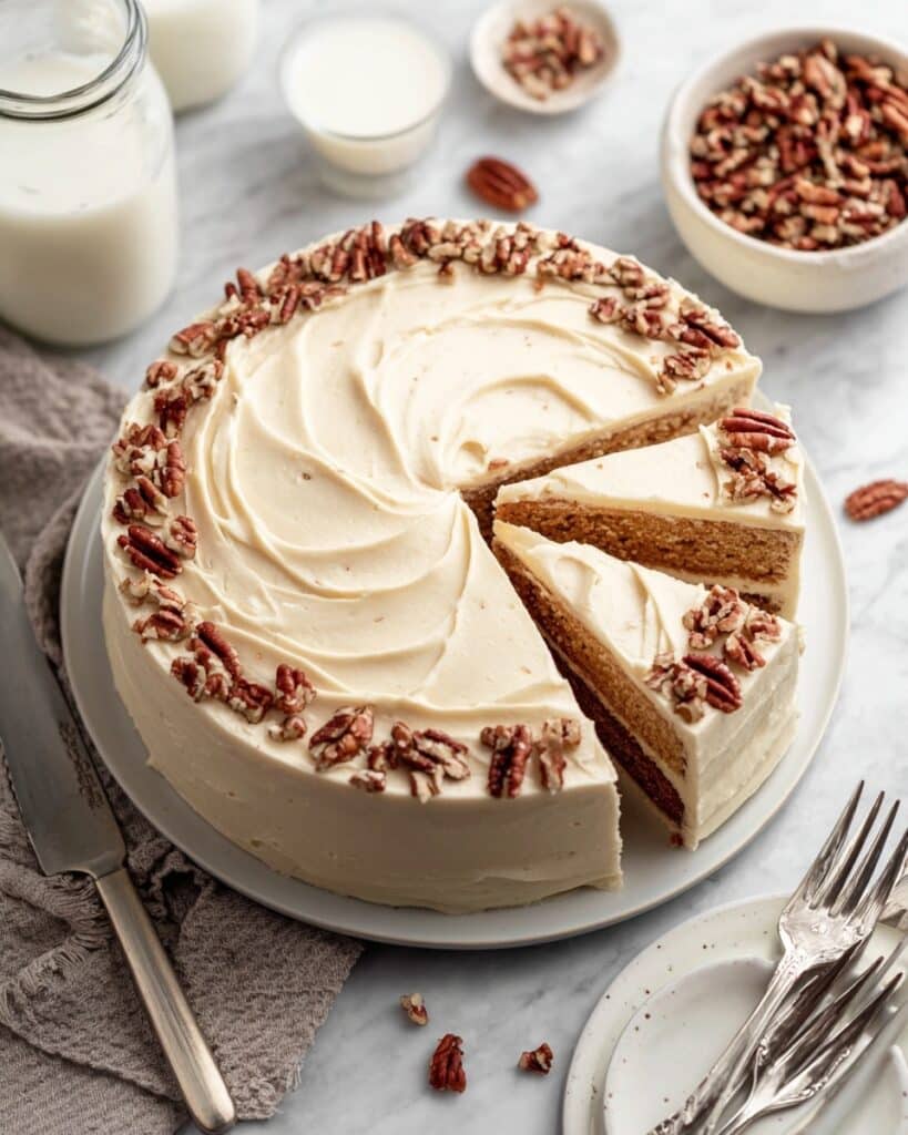 Sweet Potato Layer Cake with Brown Sugar Cream Cheese Frosting Recipe