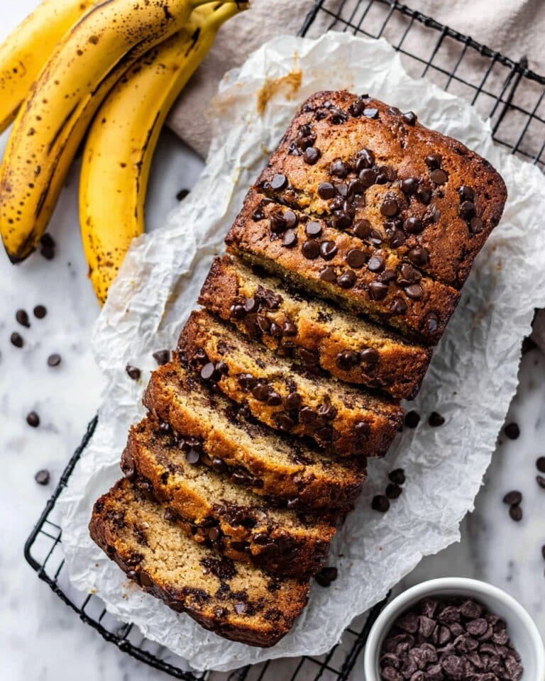 Super Moist Chocolate Chip Banana Bread Recipe