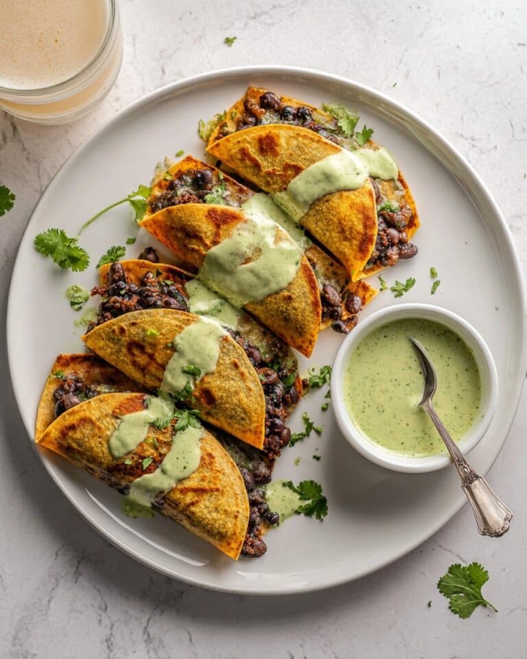 Crispy Baked Ground Turkey Tacos with Avocado Sauce Recipe