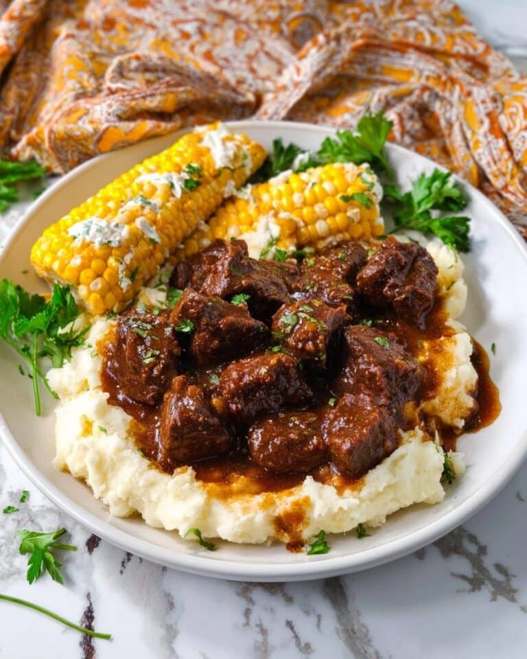 Slow Cooker Garlic Butter Steak Bites Recipe