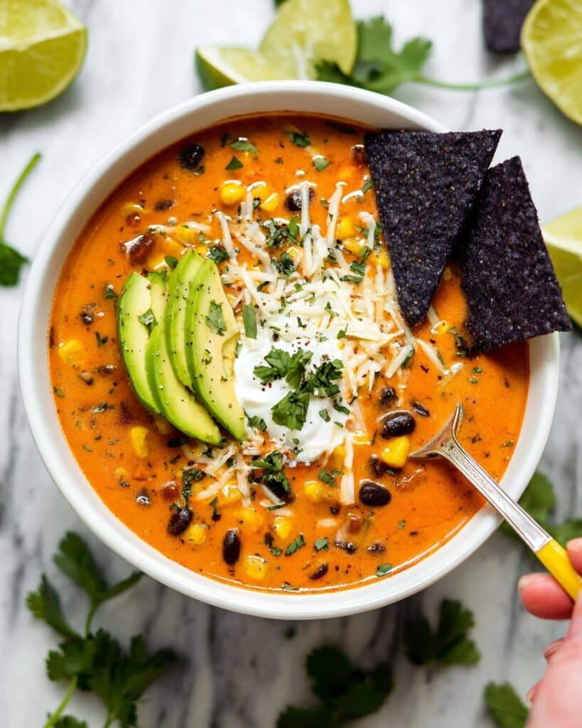 Hearty Veggie-Loaded Taco Soup (Instant Pot, Slow Cooker, or Stovetop) Recipe