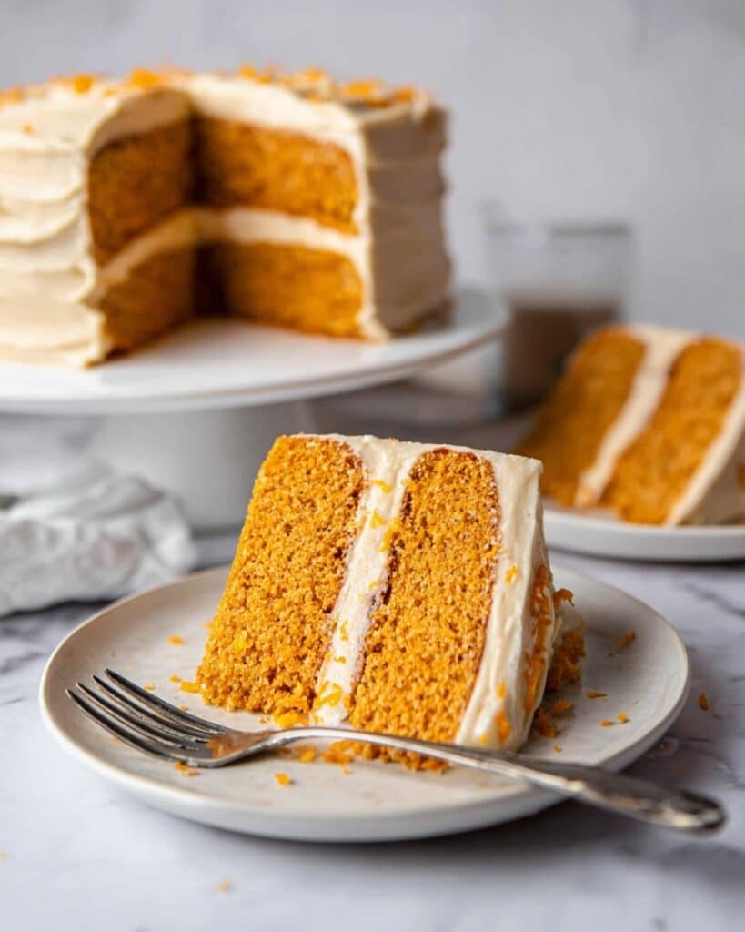 Pumpkin Cake with Cinnamon Cream Cheese Frosting Recipe