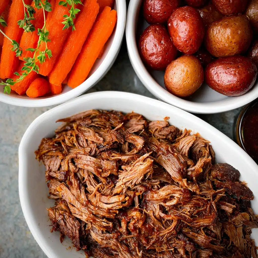 Slow Cooker Balsamic Glazed Roast Beef Recipe - Recipe Image