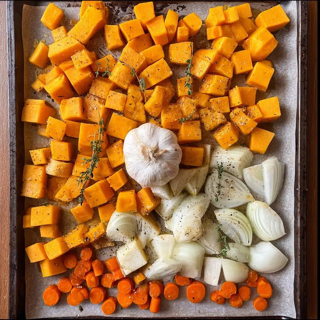Roasted Butternut Squash Soup with Ginger, Carrot Recipe - Recipe Image