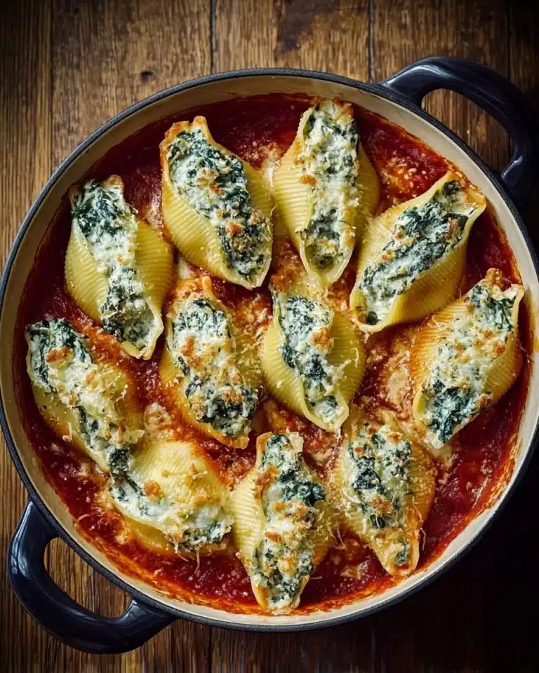 Spinach and Ricotta Stuffed Shells Recipe