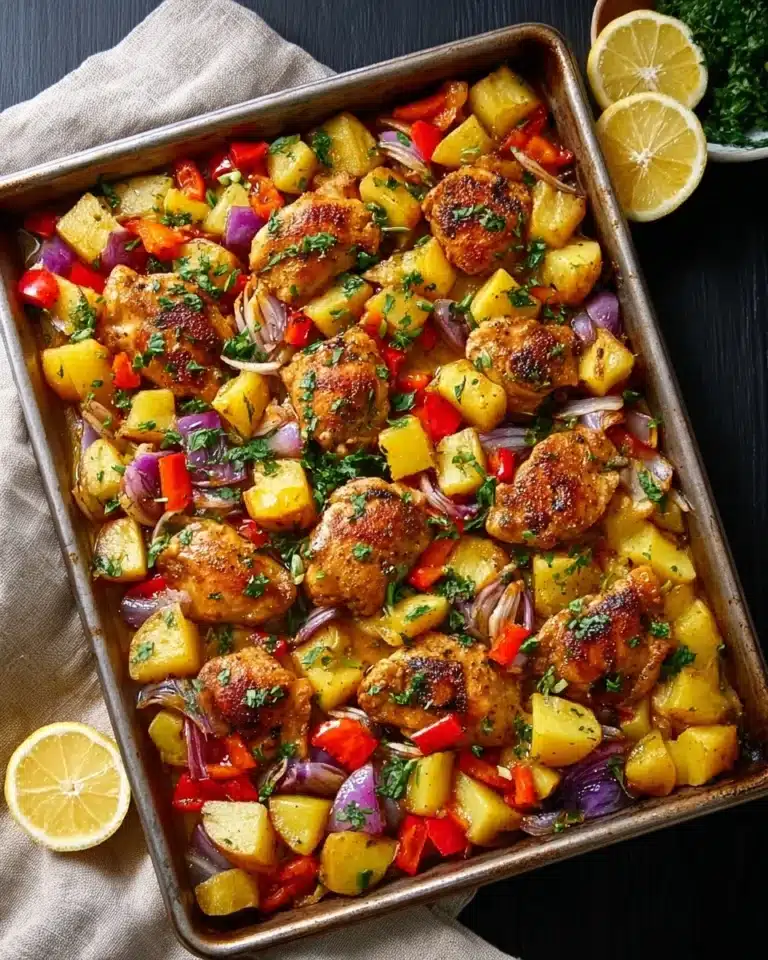 Hawaiian Chicken Sheet Pan: A Tropical Escape for Dinner Recipe