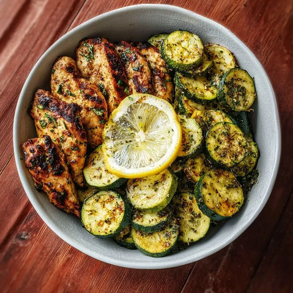 Asado Chicken with Lemon Zucchini Sauté Recipe - Recipe Image