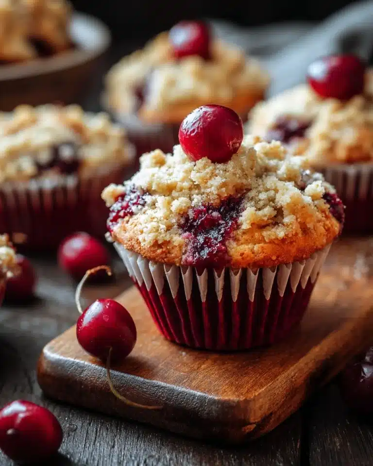Cherry Cobbler Muffins Recipe