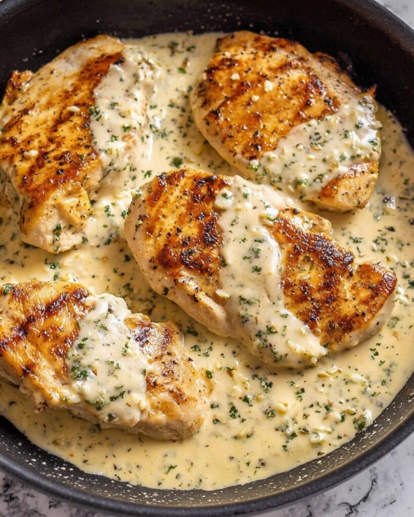 Crockpot Creamy Garlic Parmesan Chicken Recipe