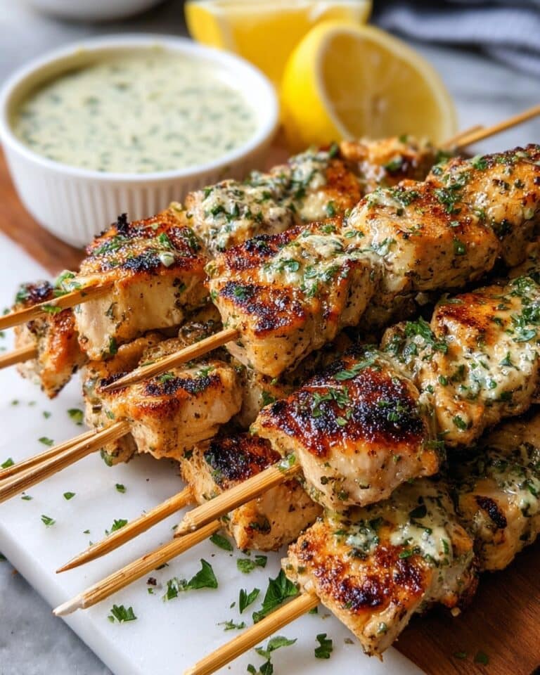 Parmesan Chicken Skewers with Ranch and Garlic Recipe