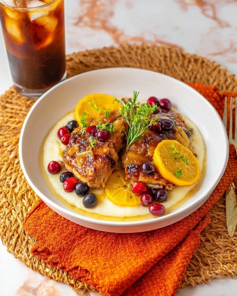 Roasted Cranberry Chicken Thighs Recipe