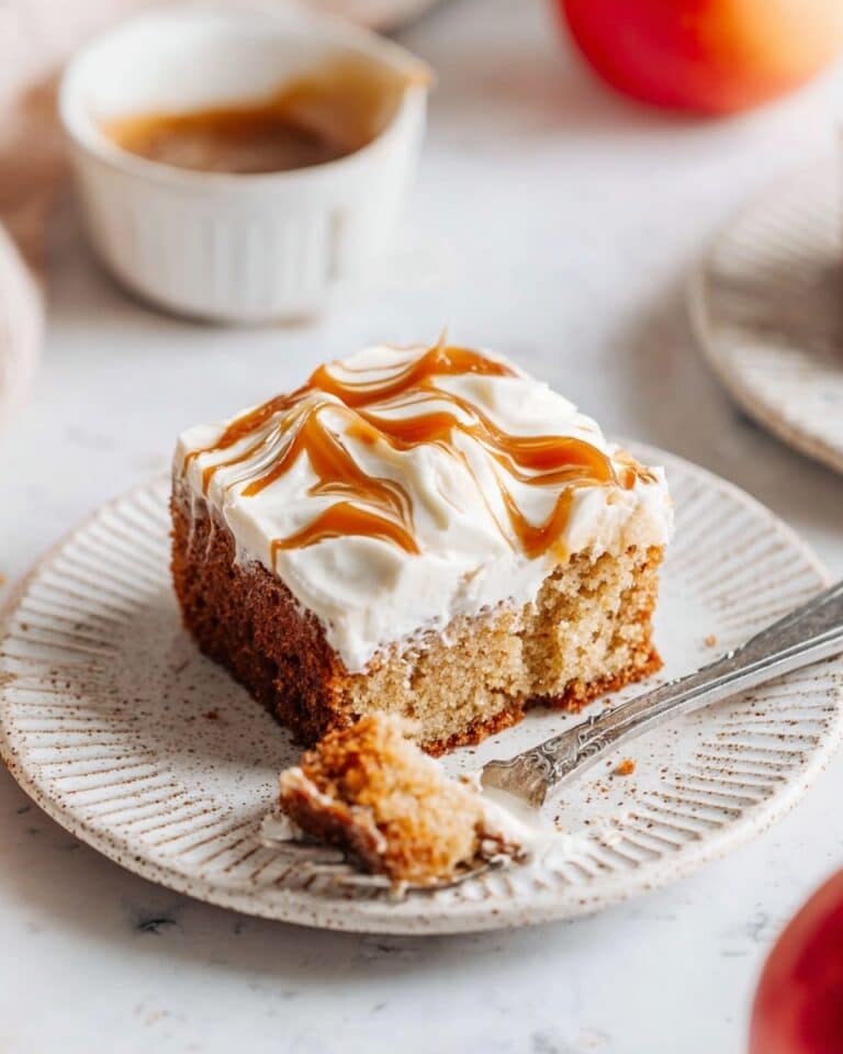 Apple Spice Cake with Salted Caramel Cream Cheese Frosting Recipe