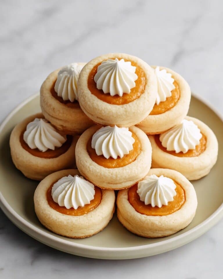Pumpkin Pie Cookies with No-Bake Pumpkin Filling and Whipped Cream Recipe