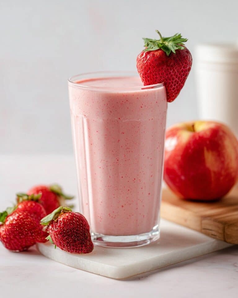 Creamy Apple Strawberry Banana Smoothie Recipe