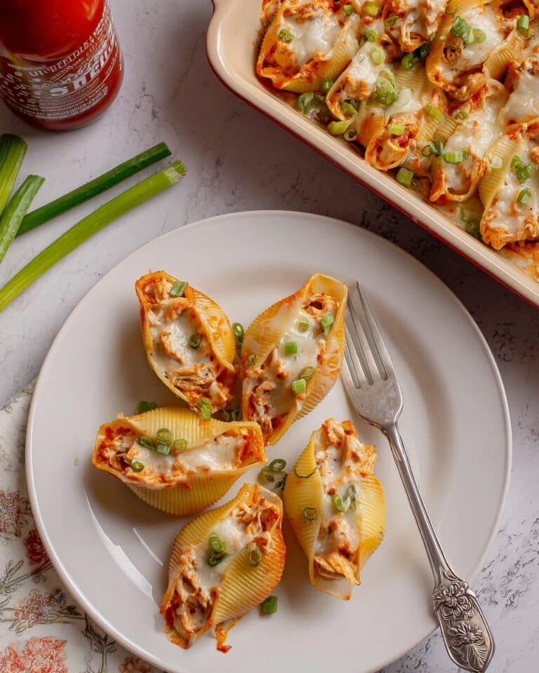 Buffalo Chicken Stuffed Shells Recipe